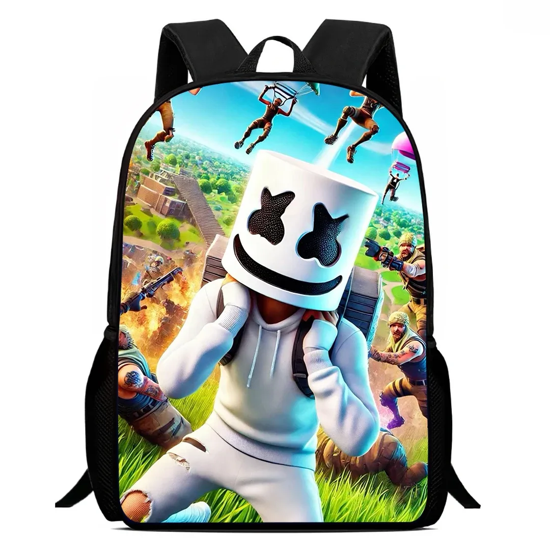 sac à dos de dessin animé fortnite de 15 pouces pour garçons et filles unisexe, sac à dos d'école, sac à dos léger pour étudiants, sac à dos de grande capacité