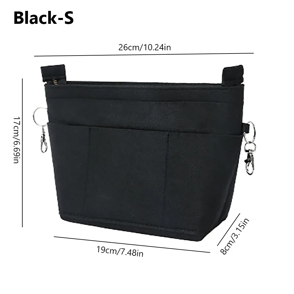 organisateur de sac à main en feutre grande capacité, support de sac interne portable multi-poches pour l'organisation et le rangement