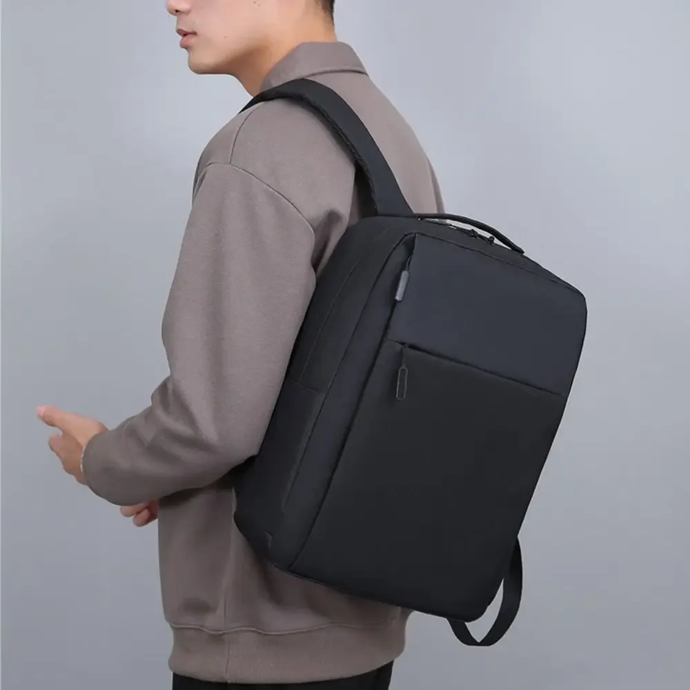 sac à dos pour ordinateur portable grande capacité pour homme, sacoche pour ordinateur portable 15,6 pouces en tissu oxford avec chargement usb, sac d'école