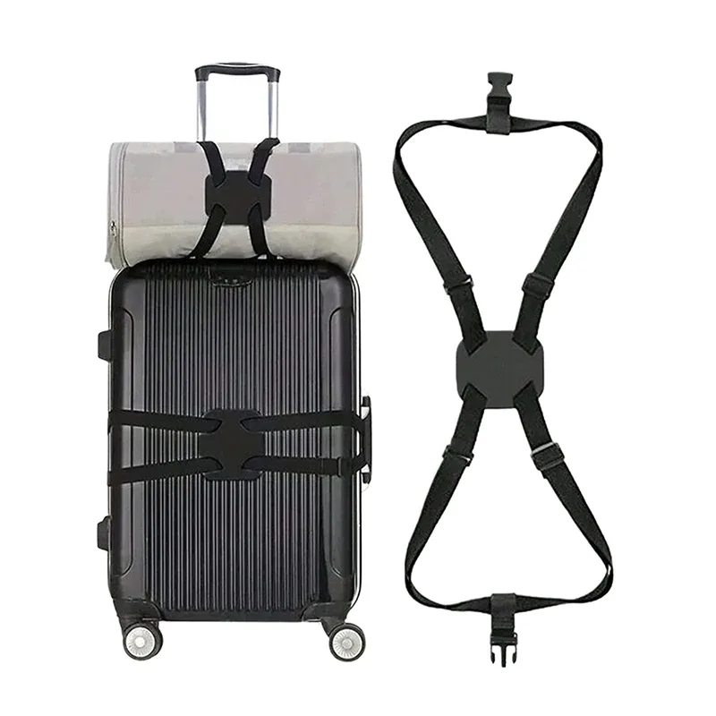 sangle de bagage élastique réglable, bande de fixation pour valise, sangle de fixation de bagages, ceinture de fixation antivol sécurisée pour le voyage