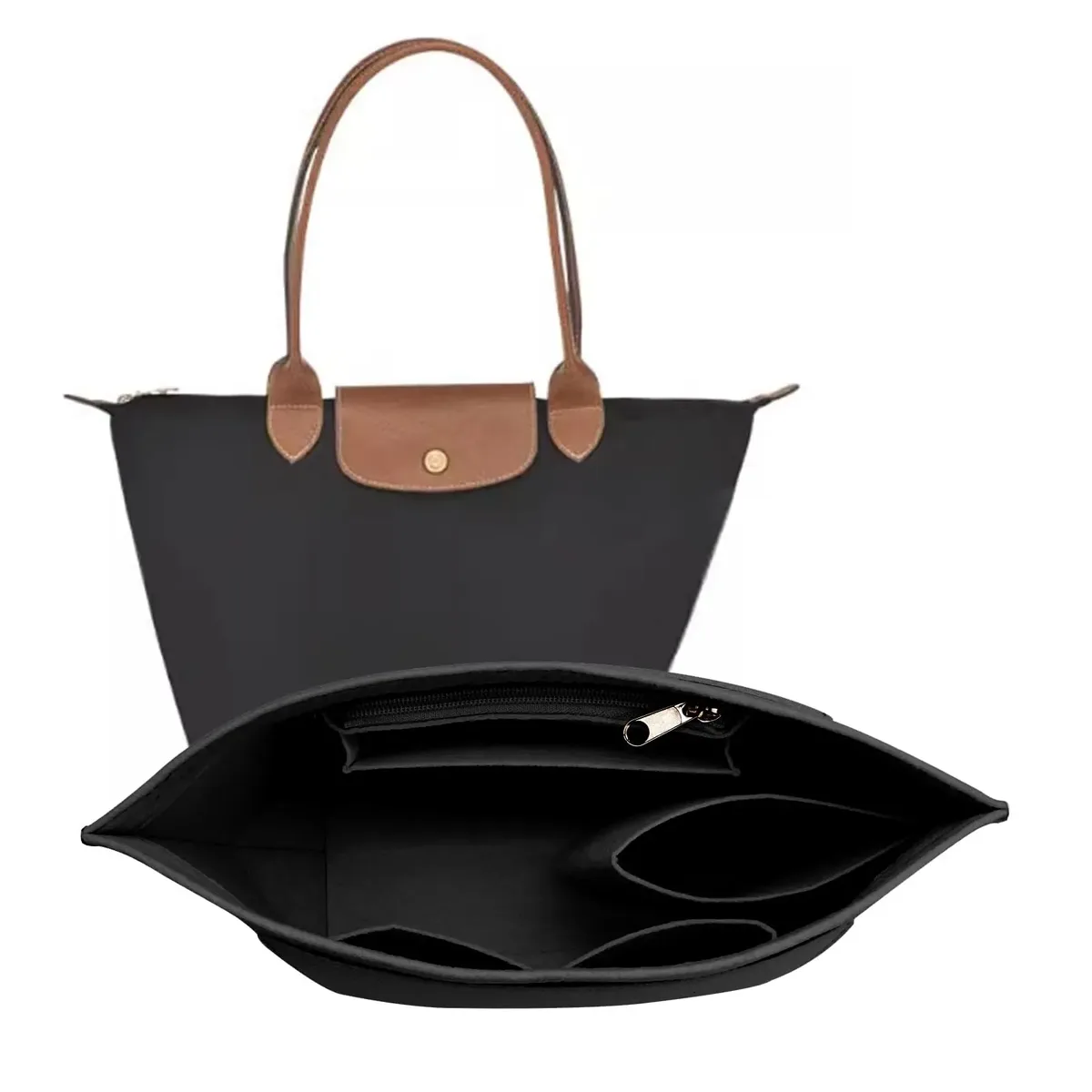 insert d'organisateur de sac à main, organisateur de sac en feutre pour organisateur de sac à main, 5 couleurs, 3 tailles