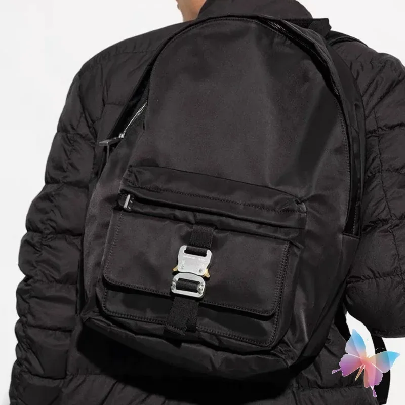 hommes femmes noir voyage en plein air 1017 alyx 9sm sacs à dos haute rue mode prise en métal lettre logo fermeture éclair ouverture sacs en nylon