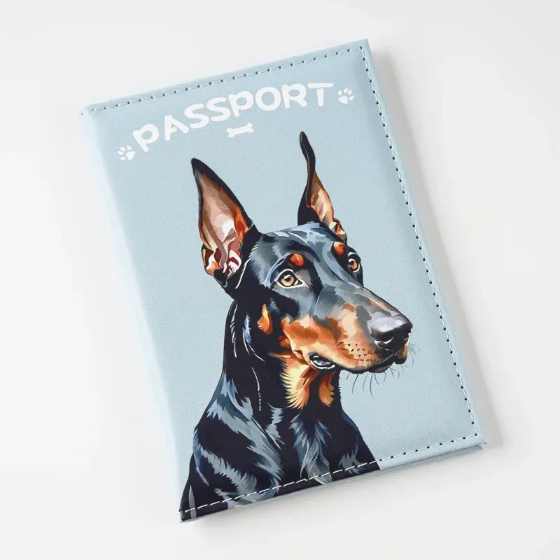 porte-passeport imprimé chien chat mignon, portefeuille de voyage, couverture de passeport, portefeuille de passeport, porte-carte d'identité, accessoires de voyage