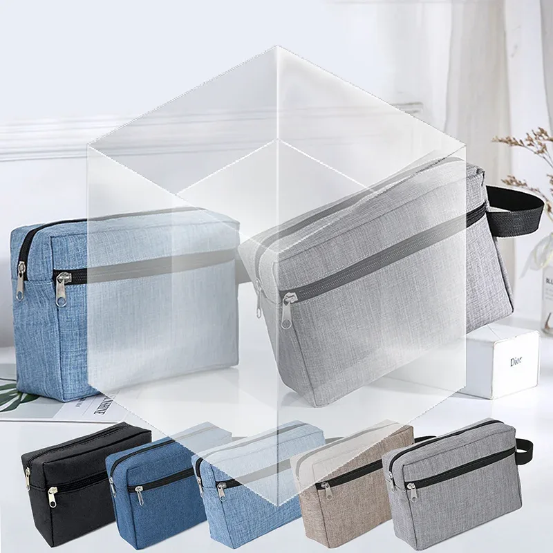 sac de toilette pour hommes, grande capacité, portable pour les voyages, sac à cosmétiques essentiels pour femmes, sac de toilette étanche, sac à main