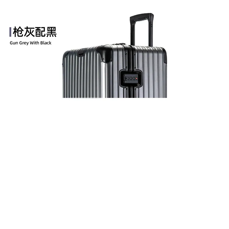 valise 100% aluminium 3:7 fendue pour bagage en métal de capacité maximale 26/28/32/40 pouces valises de voyage en alliage d'aluminium-magnésium