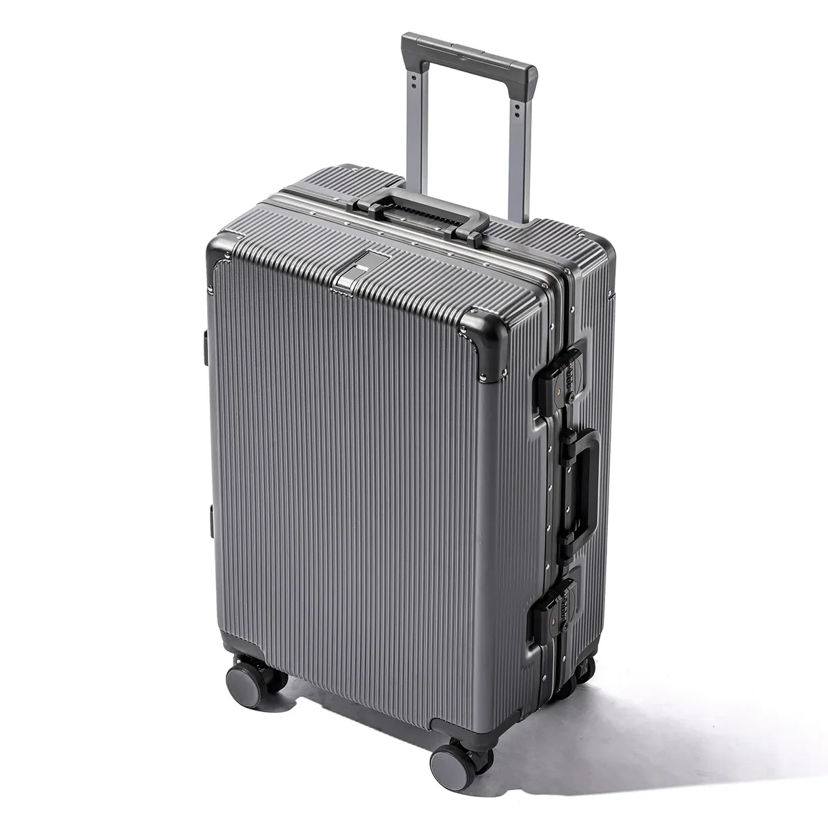 valise de voyage multifonctionnelle 16 "/20"/22 "/24"/26 "/28", bagages roulants à la mode, cadre en aluminium, boîtier de chariot avec roues d'embarquement