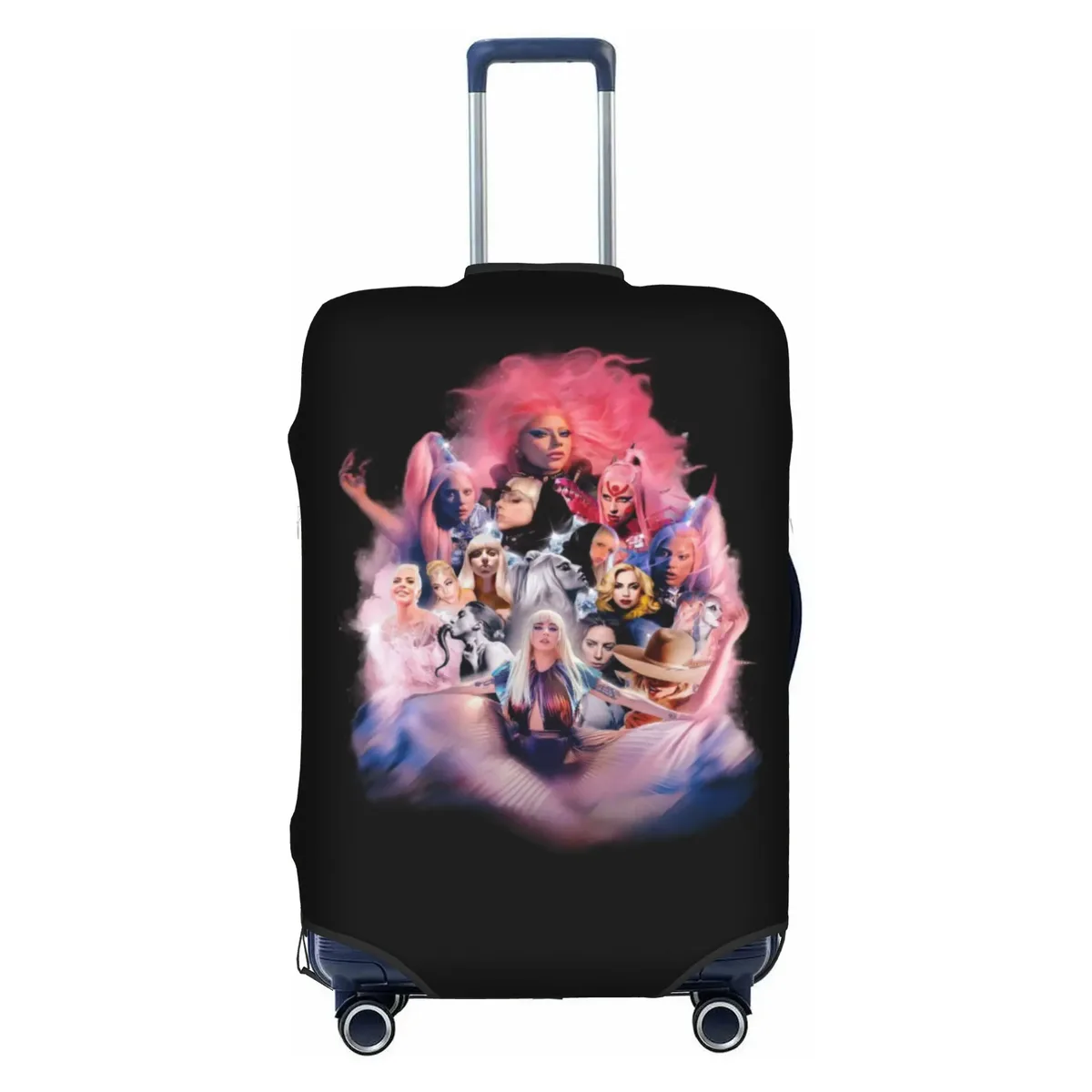 housse de valise élastique de voyage american singer l-lady g-gaga, protection pour valise adaptée aux bagages de 18 à 32 pouces