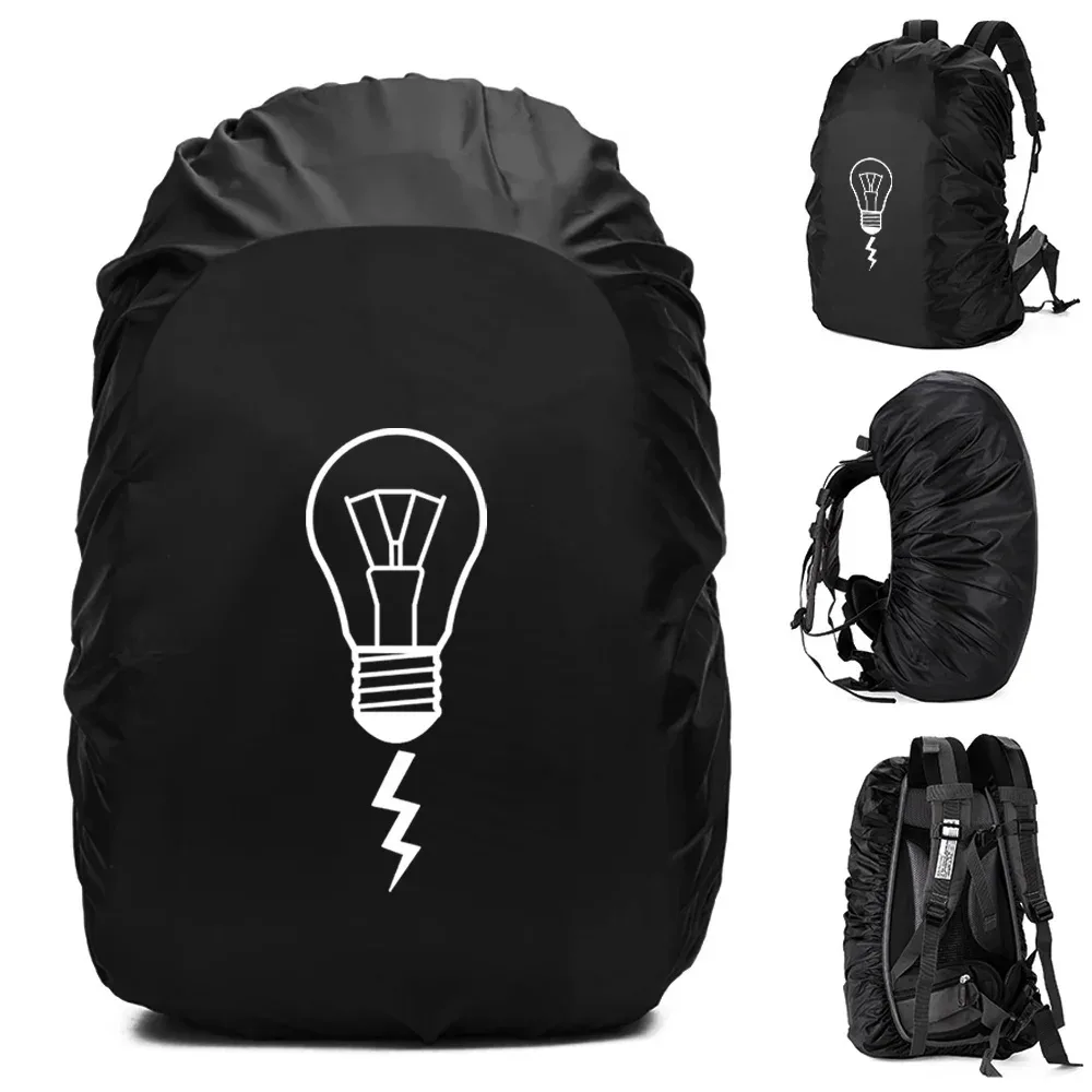 sac à dos imperméable pour homme, housse de pluie, sport de plein air, cyclisme de nuit, housse de pluie légère, sac de sécurité, camping, randonnée, 20l-75l