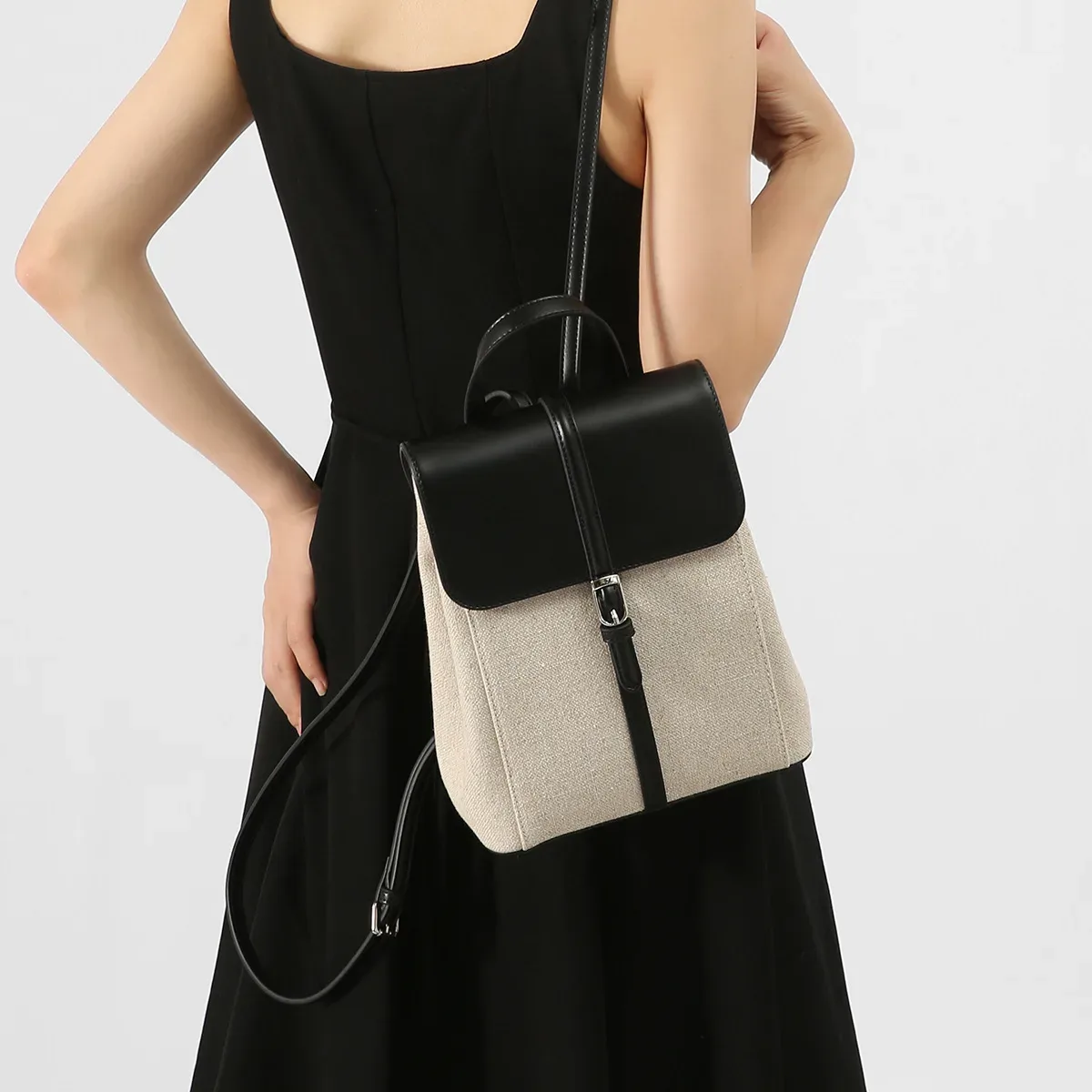 sac à bandoulière décontracté en lin cirhide de grande capacité, sacoche d'été, style vacances français, ample, sens de sr