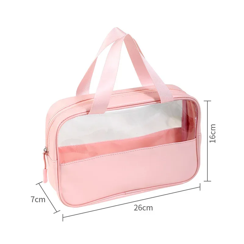 trousse à cosmétiques en maille noire à double couche, trousse de maquillage portable de grande capacité, trousses de toilette à fermeture éclair, trousse de voyage, évaluationstorage, poudres