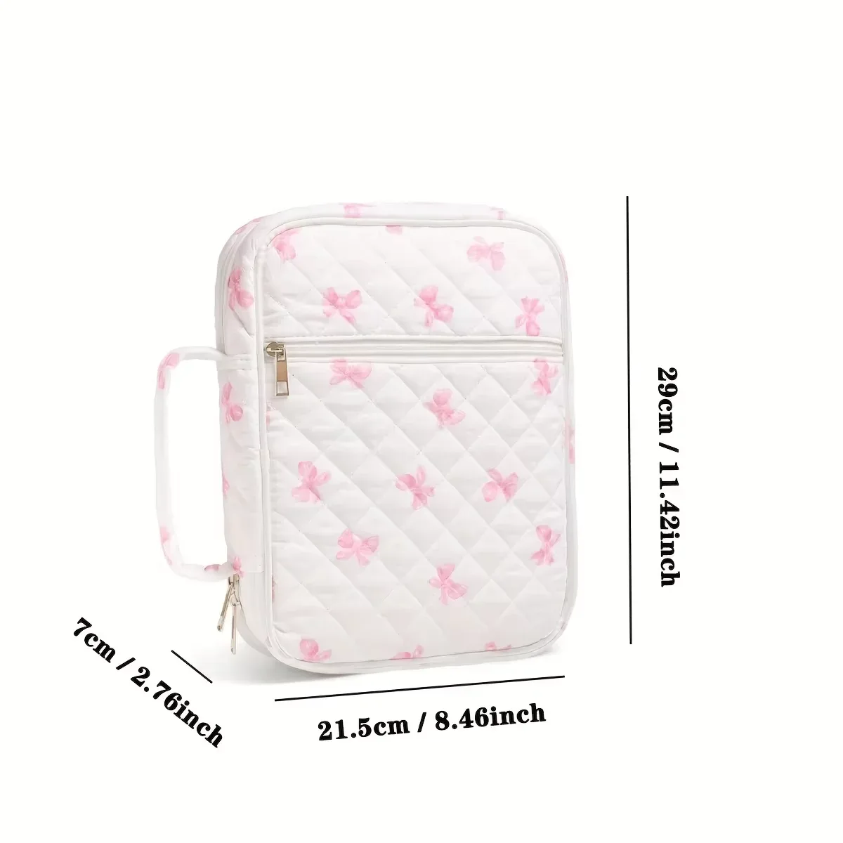 sac de rangement matelassé à motifs floraux, sac de voyage multifonctionnel pour cosmétiques et maquillage, grande capacité, organisateur de papeterie portable à main b