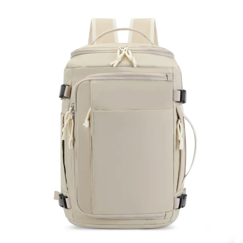 sac de voyage pour hommes et femmes, sac à dos de fitness multifonction de grande capacité avec rangement de chaussures, séparation sèche et humide, cartable étanche