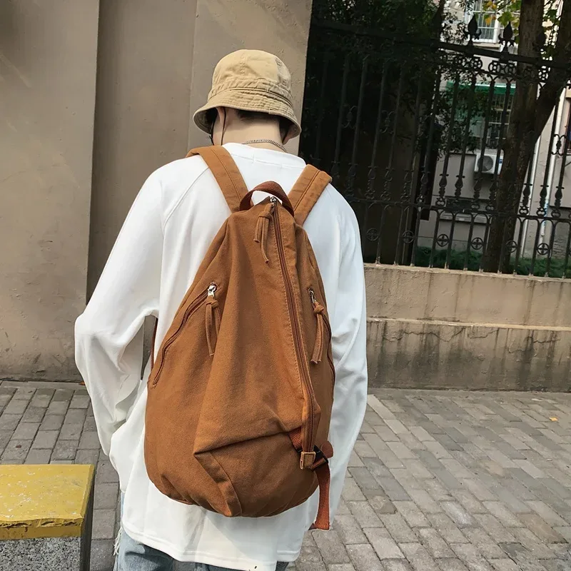 sac à dos en toile de style japonais à la mode et décontracté pour lycéens et étudiants sac à dos femmes 가mochilas masculinas