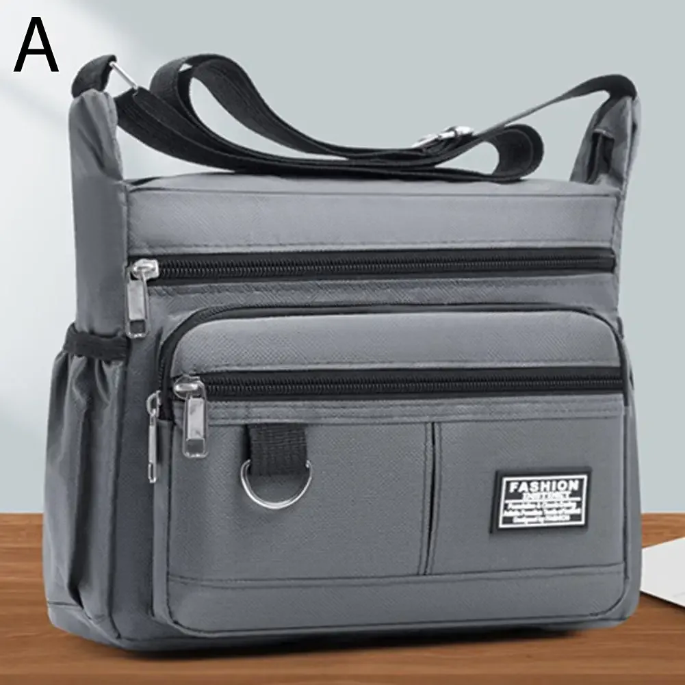 sac à bandoulière multi-poches pour hommes, sacs à une seule initiative, sac de rangement de grande capacité, sac à main à la mode, sacs à bandoulière d'affaires