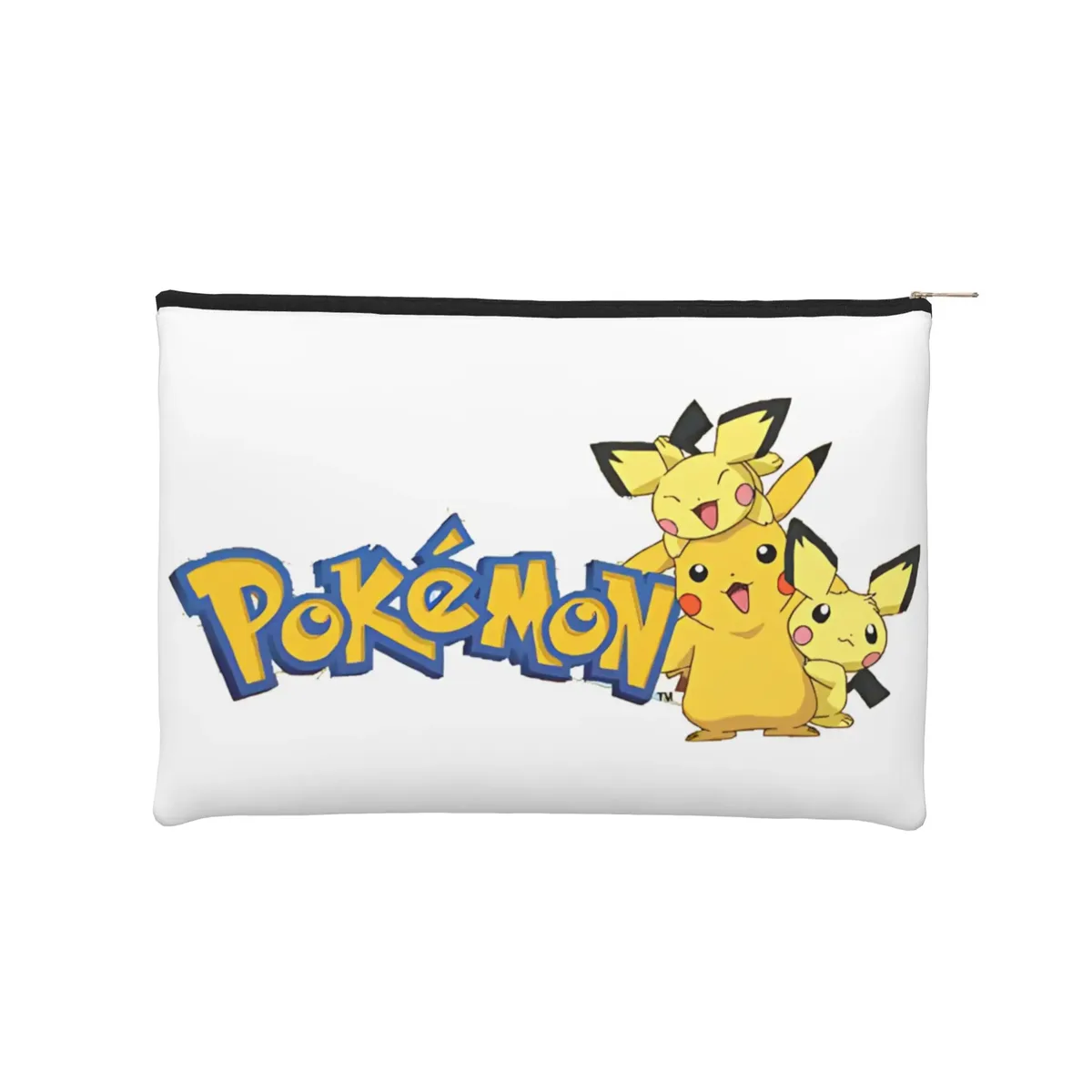 sac de voyage léger et mignon pokemon, pochette de maquillage eeveelution, trousse de toilette avec fermeture éclair, pochette cosmétique de voyage