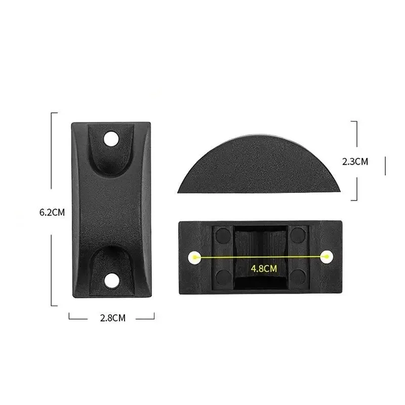 2 pièces de rechange pour pieds de valise, patins de support inférieur pour bagages, accessoires pour valises【smq】
