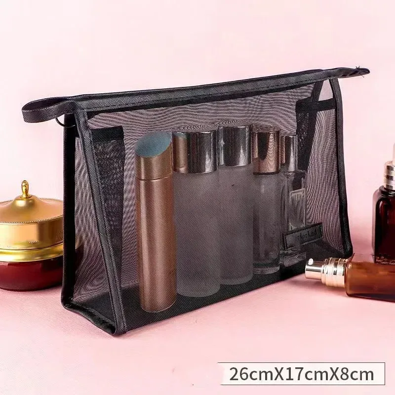 trousse de voyage pour pinceaux de maquillage, sac de toilette pour cosmétiques, organisateur pour hommes et femmes, outils de beauté, kit maille dopp, accessoires de rangement de lavage