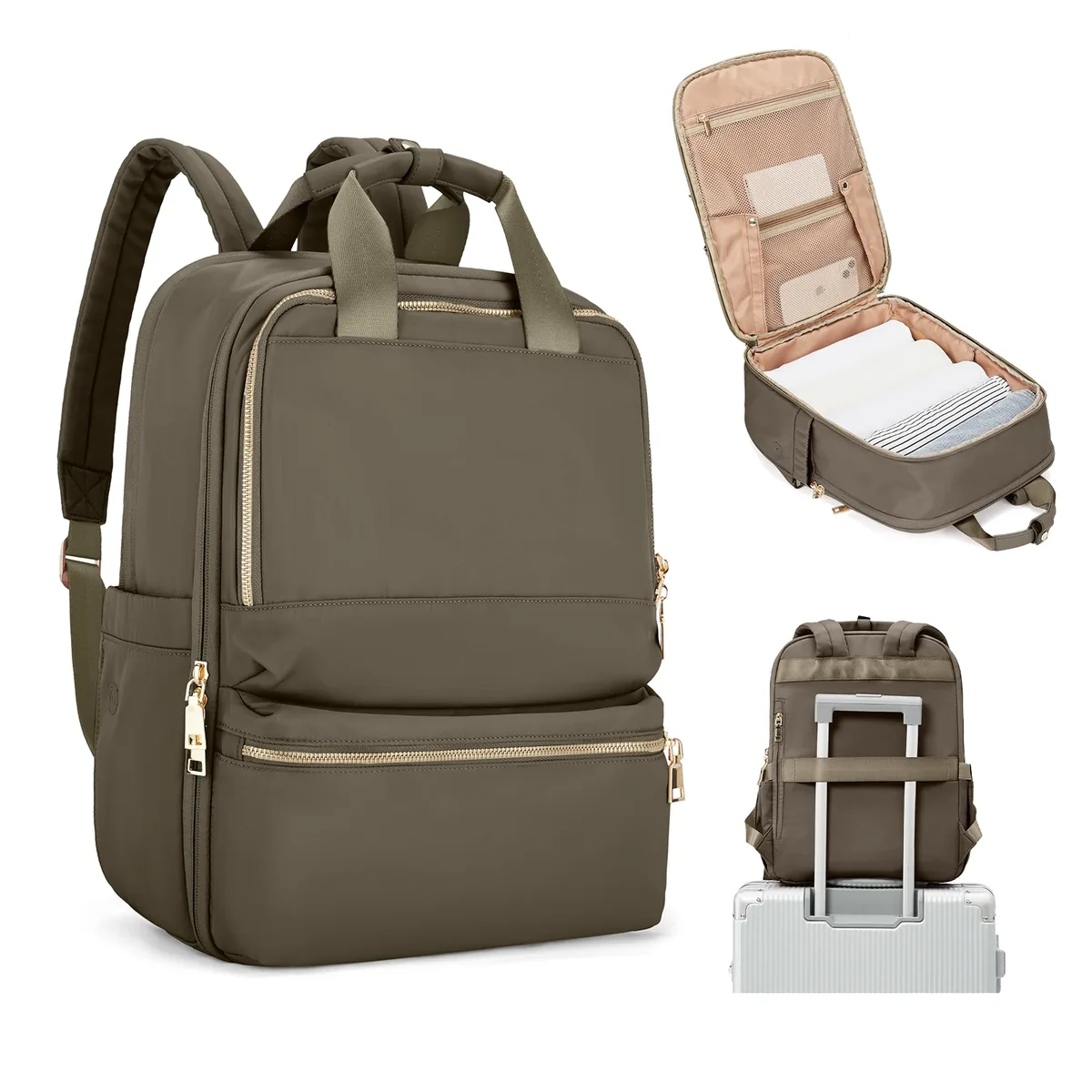 sac à dos pour femmes marque de luxe sacs à dos d'ordinateur portable d'université de grande capacité, sacs à main élégants de travail, sac à dos de voyage de cabine de vol pour hommes