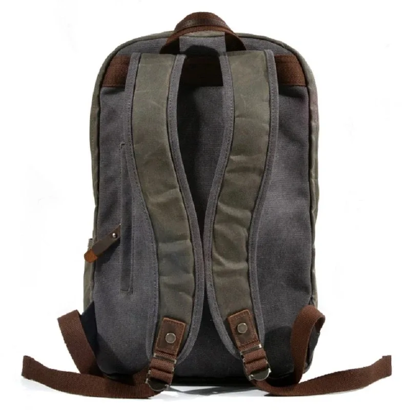 nouveaux sacs à dos unisexes en toile cirée imperméable de créateur, sacs à dos vintage pour hommes, sacs à dos de voyage antivol pour femmes, sacs d'école rétro