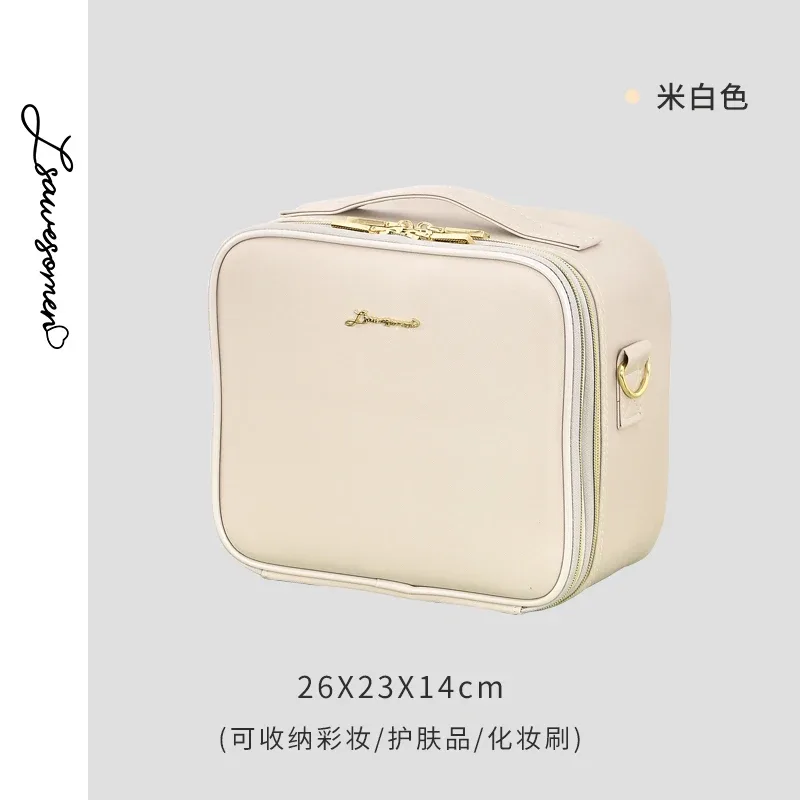 sac à cosmétiques portable à trois couches, mallette de rangement pour maquilleurs professionnels, nouvelle collection 2024