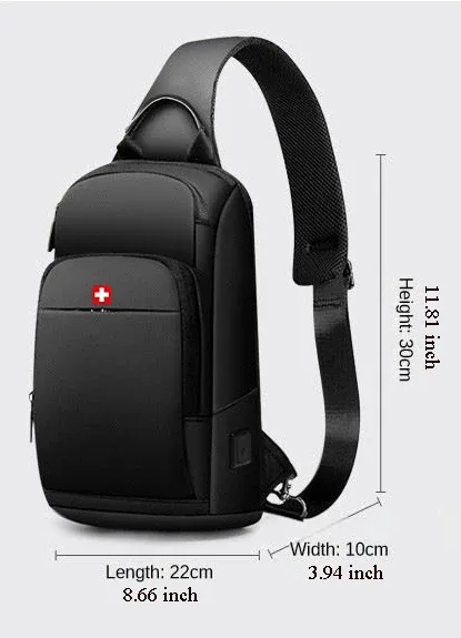 sac à dos militaire suisse pour hommes, 17 pouces, mode affaires, école, étanche, usb, grande capacité, sac de poitrine mochilas