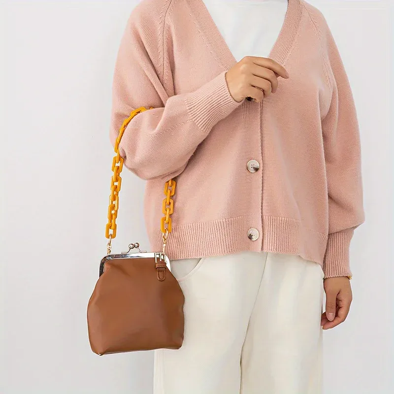 Chaîne pour étui de téléphone portable pour dames, sangle de sac à bandoulière simple, double sac à bandoulière, cou suspendu, boucle incluse, 60cm de long