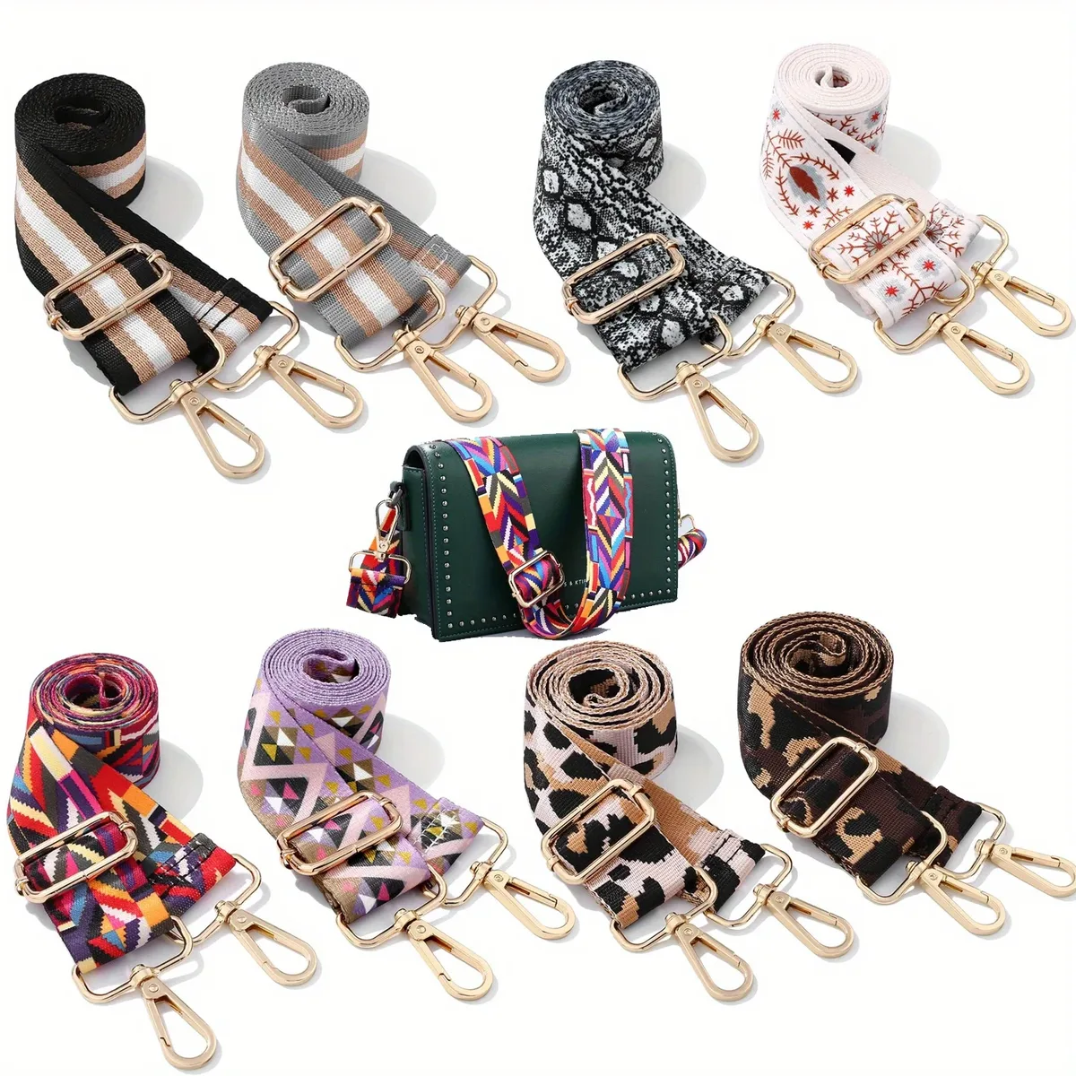 Sangle de sac pour femmes, bandoulière pour sac à main, ceinture de messager pour accessoires de sac, poignée pour sacs à bandoulière pour femmes