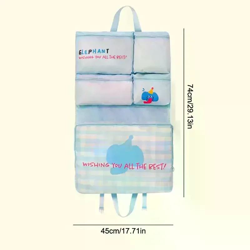 sac de rangement de voyage pliable, organisateur multifonctionnel portable suspendu et imperméable pour sous-vêtements et chaussettes
