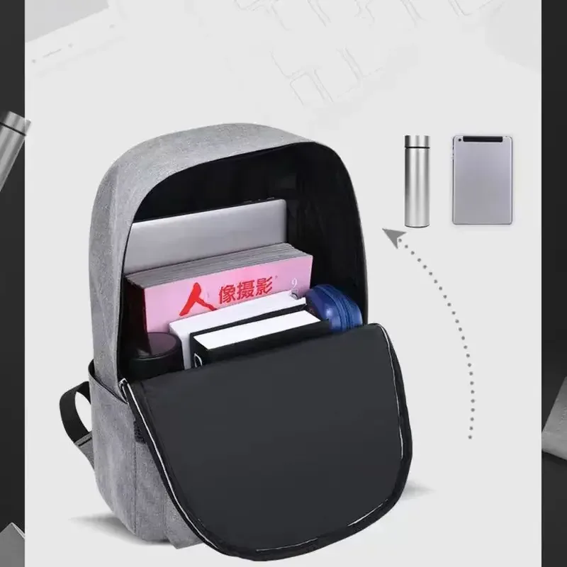 sac à dos minimaliste décontracté pour hommes, sac à dos polyvalent de grande capacité pour écoliers, sac de voyage pour ordinateur, sac à dos unisexe lavable