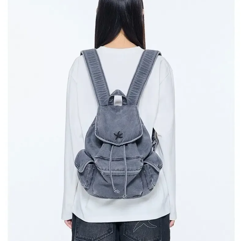 sac à dos 2025 toile mode vintage haute capacité sac à dos denim haute qualité simple tout-match