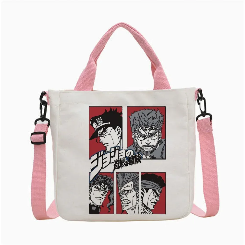sac fourre-tout jojo bizarre adventure steel ball run, sac fourre-tout pliable pour femme, sac à bandoulière pour le shopping y2k