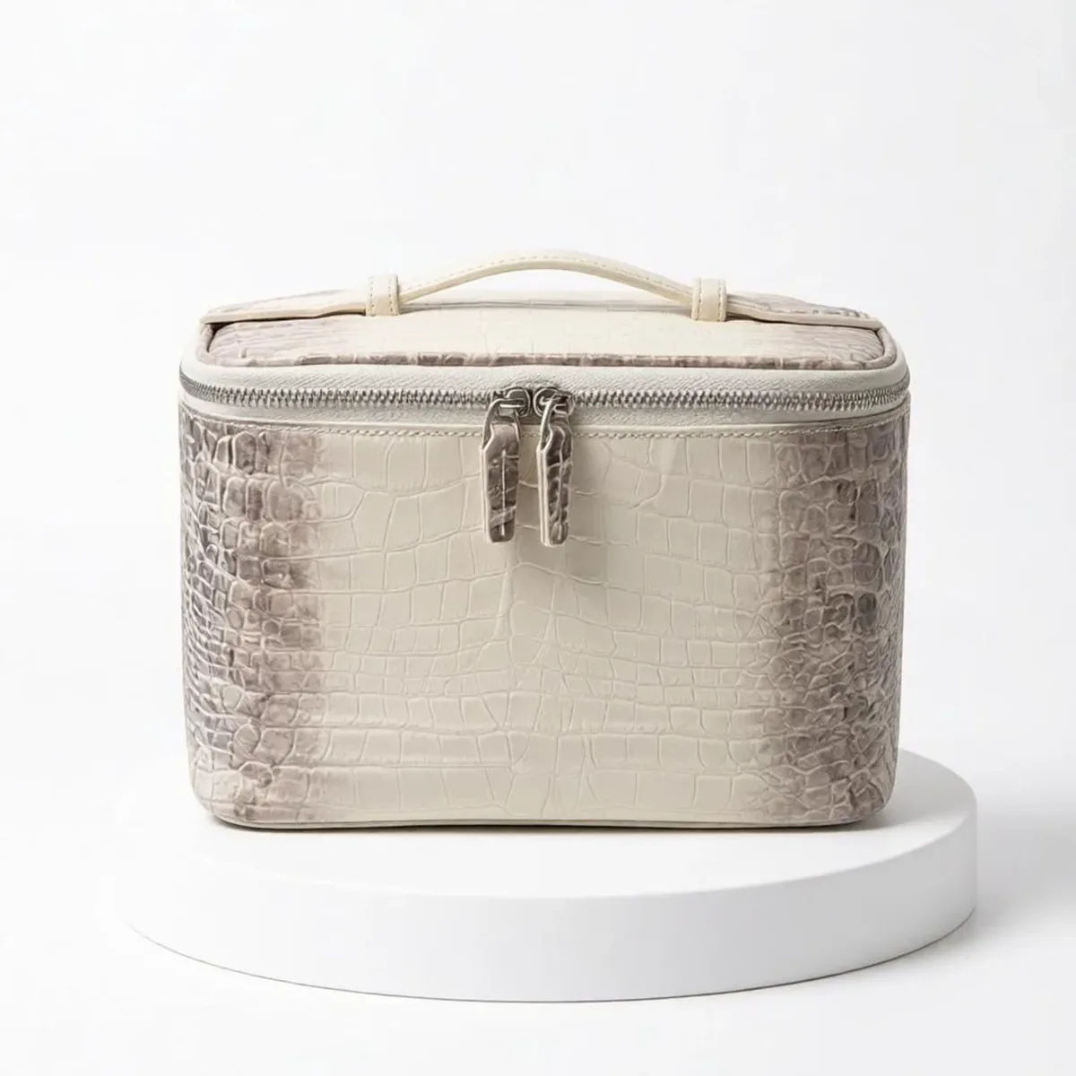 sac à cosmétiques portable pour femmes, grande capacité, organiseur de toilette de voyage, sac de rangement pour maquillage en pu imperméable, nouvelle tendance