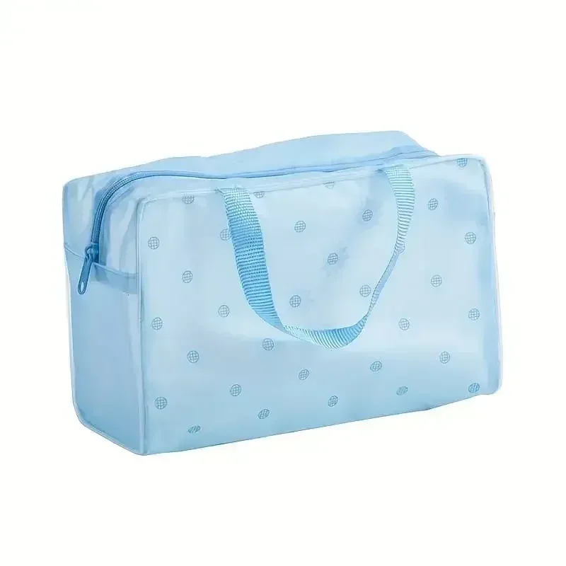lot de 5 sacs de toilette transparents, sacs de voyage cosmétiques étanches, trousse de toilette portable, sac de voyage d'affaires, sac de plage
