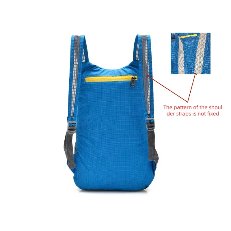 sac à dos pliable, sac de voyage léger pour l'extérieur, sac de sport décontracté, étanche et résistant à l'usure, sac de plage de rangement à la mode