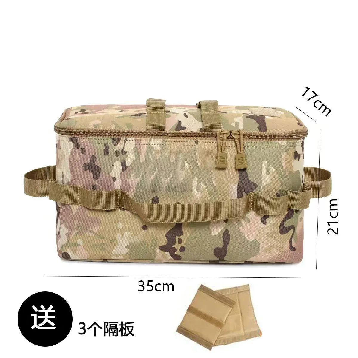 sac de rangement de camping extérieur grande capacité - sac à outils pour piquets de sol avec kit d'ustensiles de cuisine de pique-nique et organisateur de cartouches de gaz