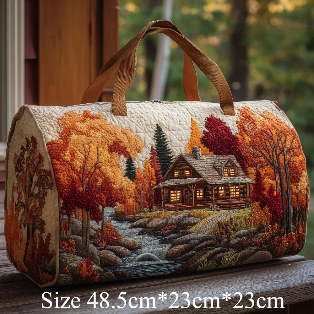 sac de voyage matelassé scenic, sac de voyage artistique, paysage naturel, forêt, ours, désert, sacs de week-end pour hommes et femmes, camping, voyage en voiture