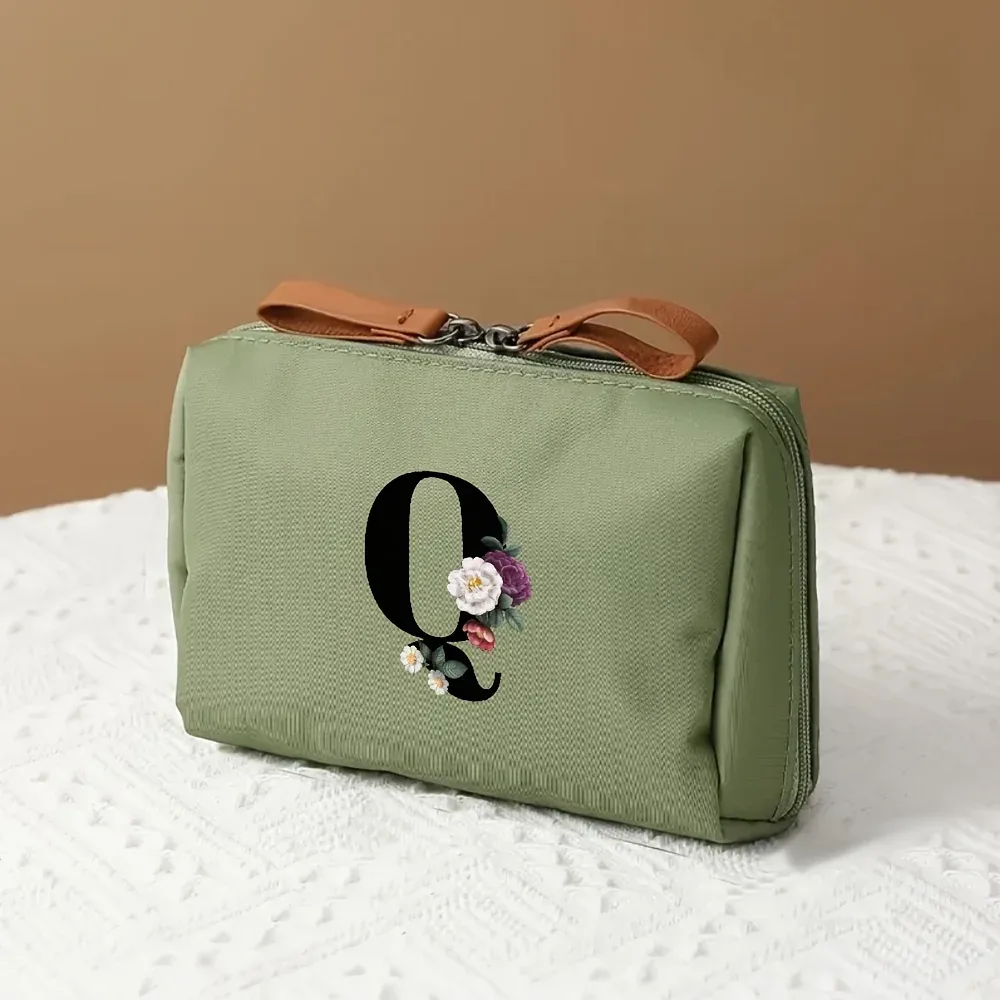 sac de rangement multifonctionnel 1 pièce, trousse de maquillage à la mode pour femmes, trousse de toilette de voyage portable adaptée aux voyages d'affaires et aux voyages