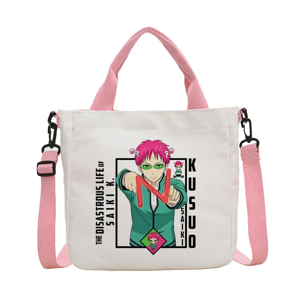 sac fourre-tout saiki k réutilisable y2k, sac de courses pliable pour femme