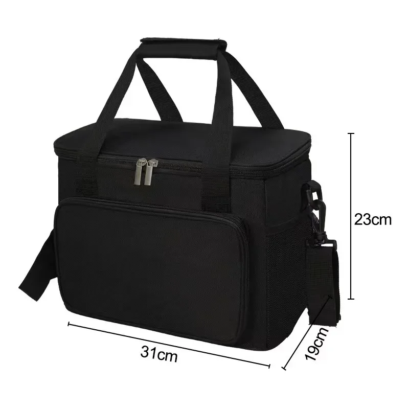 sac isotherme grande capacité pour pique-nique en extérieur, sac fourre-tout thermique portable à bandoulière, robuste