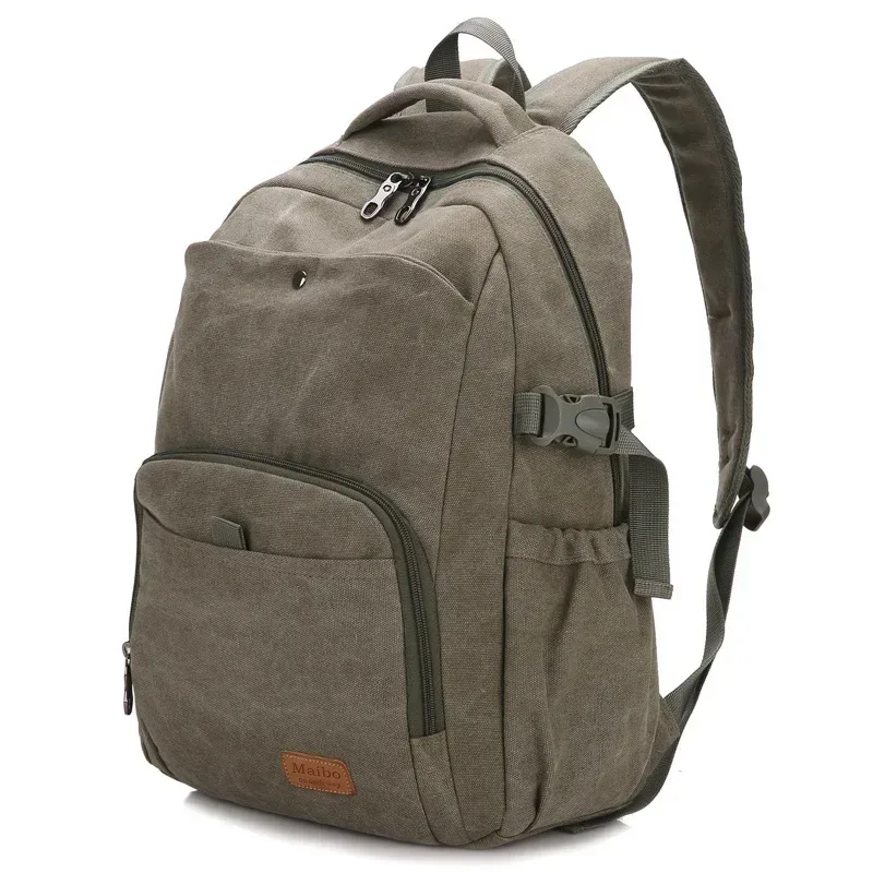 nouveau coton toile sac à dos mâle version coréenne de grande capacité étudiant sac femme rétro décontracté en plein air voyage sac à dos mochila