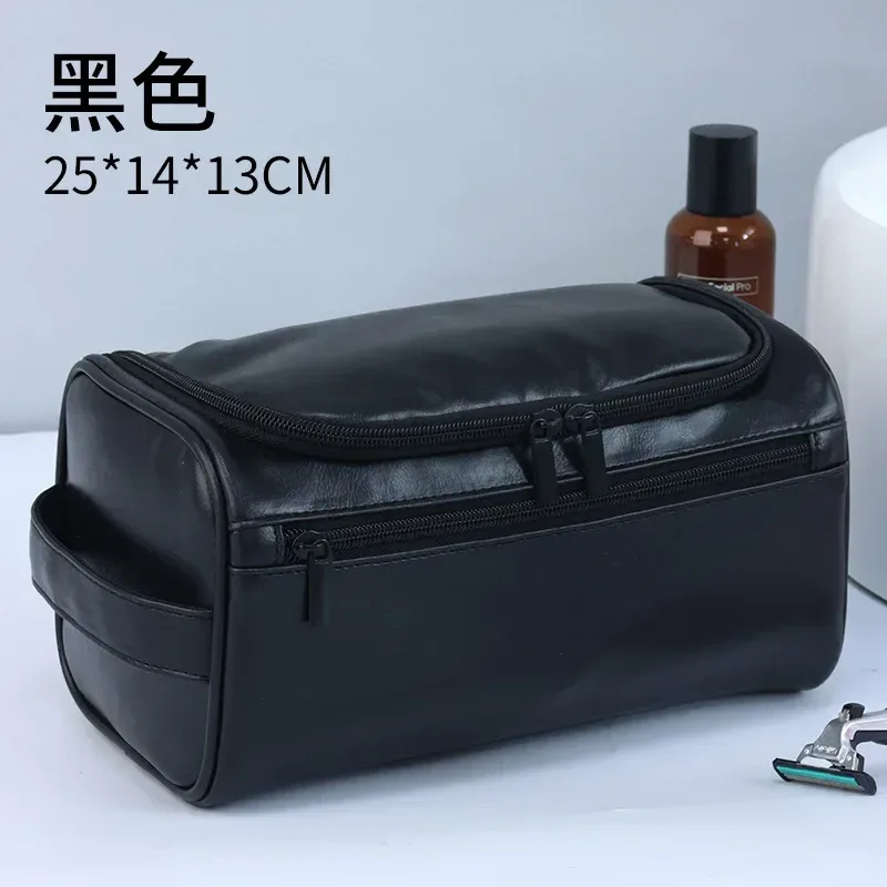 trousse de toilette de luxe vintage pour hommes, trousse de voyage nécessaire pour affaires, étuis de maquillage cosmétiques, organisateur de rangement suspendu, sacs de lavage