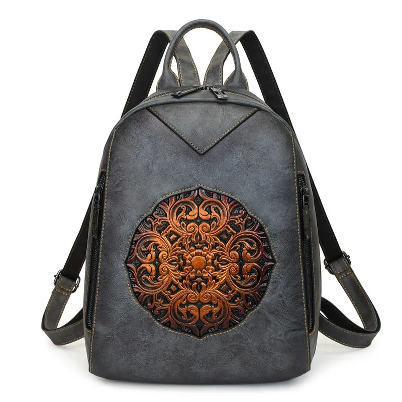 sacs à dos de luxe vintage 2026 pour femmes, sacs à main en cuir souple grande capacité, sacs à dos de voyage et de trajet pour femme, mochilas