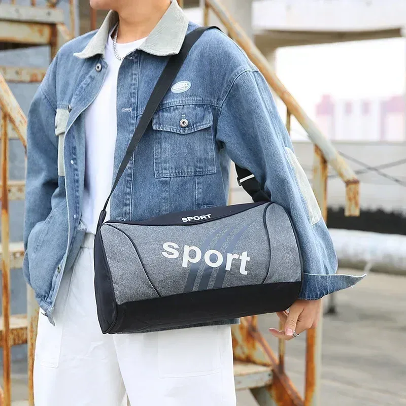 sac de sport unisexe pour femmes et hommes, sac à dos d'extérieur à bandoulière, polochon personnalisé, voyage de nuit, sac de sport de yoga