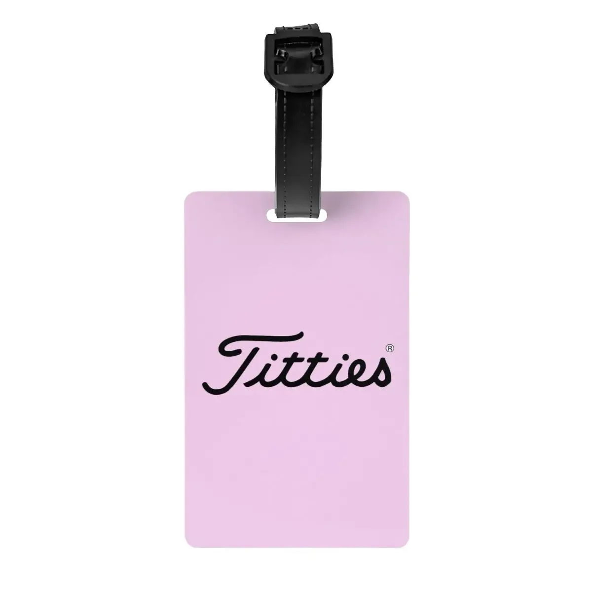 t-titties étiquettes de bagage motif balle de golf, accessoires de valise, porte-étiquette d'identification pour bagages de voyage, nom et adresse