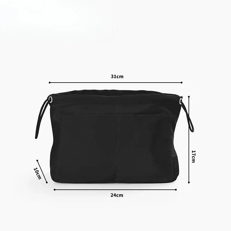 organisateur de sac à main multifonctionnel simple et élégant avec séparateurs pour le rangement de cosmétiques et de maquillage
