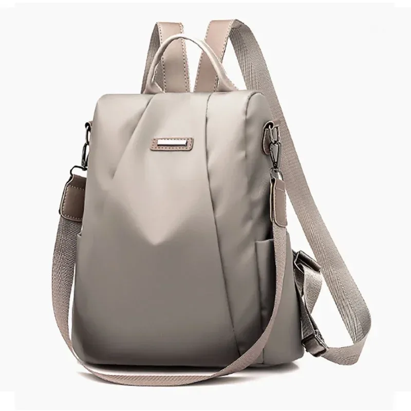 sac à dos pour femmes, sac à dos oxford de couleur unie avec grande capacité antivol, sac de voyage scolaire, nouveau sac.