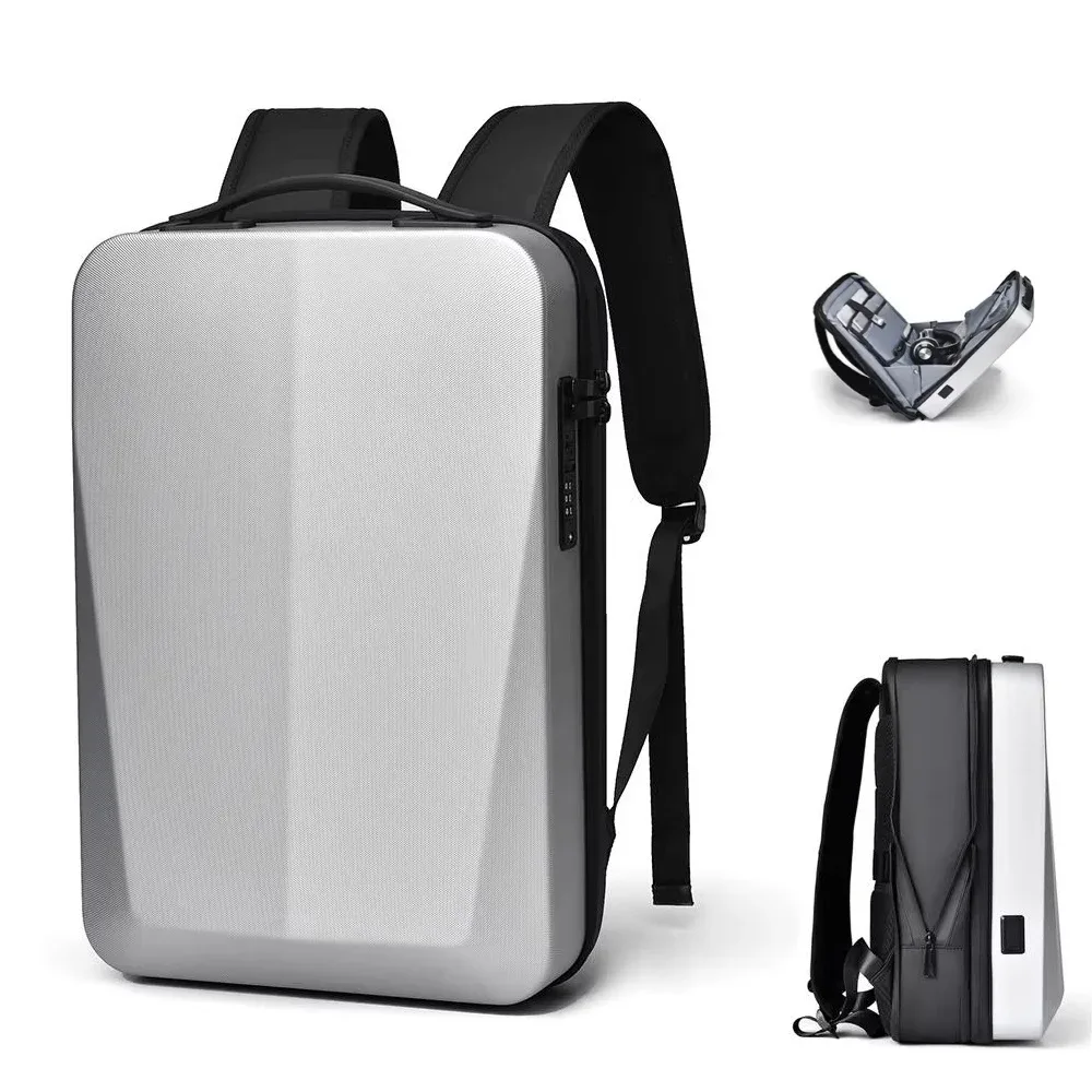 sac à dos étanche pour ordinateur portable 15.6 /17 pouces pour hommes, sac de jeu à coque rigide extensible, antivol tsa, chargeur usb, sacs de voyage d'affaires