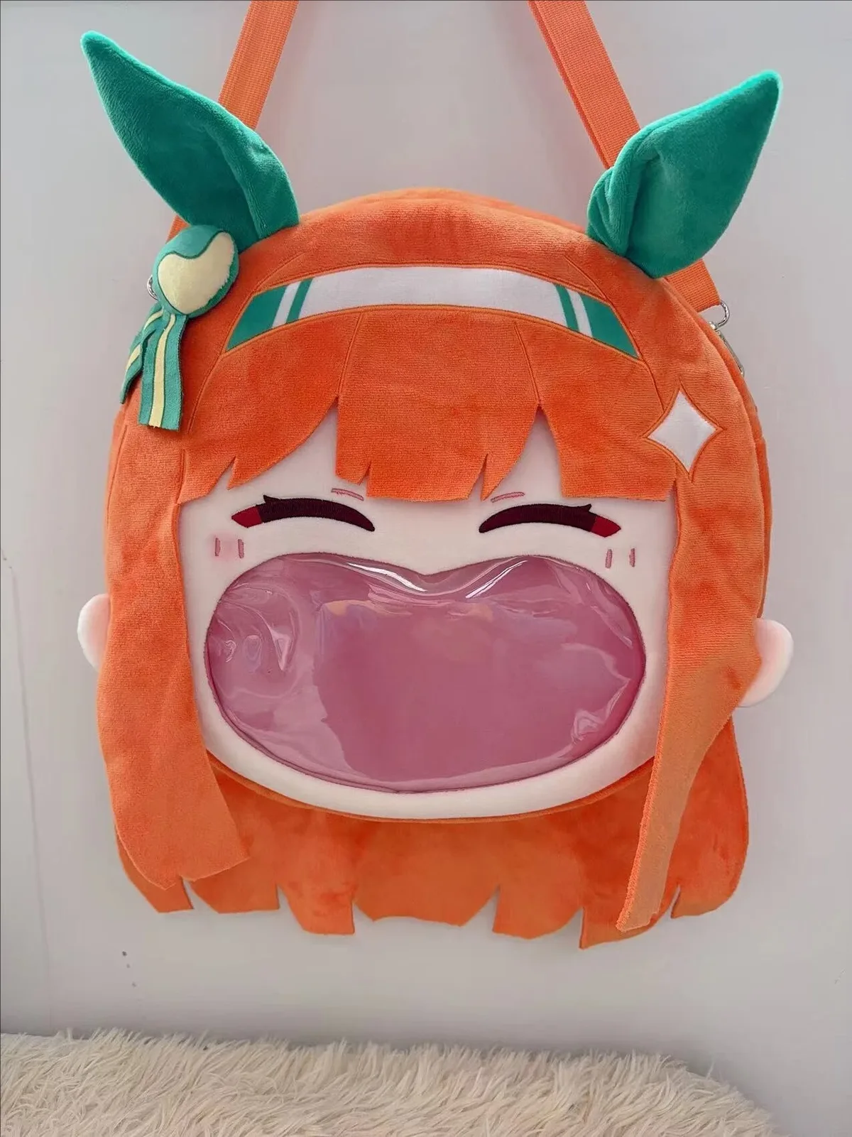 itabag uma musume joli derby silence suzuka sac à dos sac en peluche unisexe sac à bandoulière cosplay étudiant sac à dos sac cadeau d'anniversaire