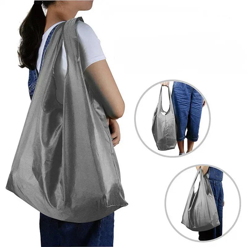 femmes hommes eco pliable sac à provisions unisexe réutilisable nourriture fruits légumes épicerie stockage shopper sac fourre-tout pochette sacs à main