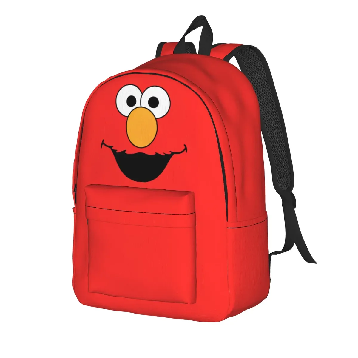 sac à dos décontracté elmo, idéal pour le lycée, la randonnée, les voyages, le thème sesame street, sac à dos de jour pour hommes et femmes, sac à bandoulière pour ordinateur portable